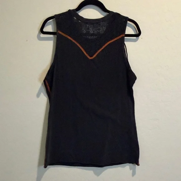 Affliction Black Fringe Graphic Tank - Picture 6 of 6